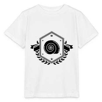 Armoiries de l’escargot coquille - T-shirt bio MINI CREATOR Stanley/Stella Enfant - blanc - Devant - Maike (125cm)
