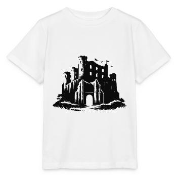 Ruines mystérieuses, passé pour les explorateurs - T-shirt bio MINI CREATOR Stanley/Stella Enfant - blanc - Devant - Maike (125cm)