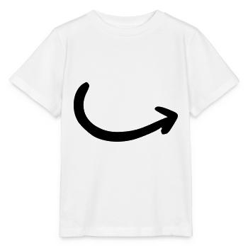Pfeil Zeichnung Skizze schwarz - Stanley/Stella Kinder T-Shirt MINI CREATOR  - Weiß - Vorne - Maike (125cm)
