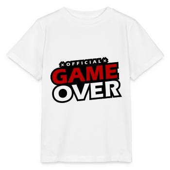 Game Over Slogan - T-shirt bio MINI CREATOR Stanley/Stella Enfant - blanc - Devant - Maike (125cm)