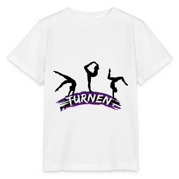Gymnastique, gymnaste - Gymnatics - T-shirt bio MINI CREATOR Stanley/Stella Enfant - blanc - Devant - Maike (125cm)