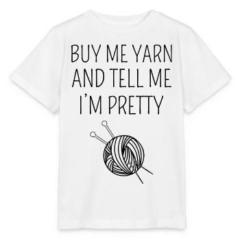 Crochet Crochet Crocheter Drôle - T-shirt bio MINI CREATOR Stanley/Stella Enfant - blanc - Devant - Maike (125cm)