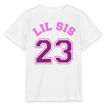 Lil Sis 2023 Kleine Schwester Baby Geburt Kind - Stanley/Stella Kinder T-Shirt MINI CREATOR  - Weiß - Vorne - Maike (125cm)
