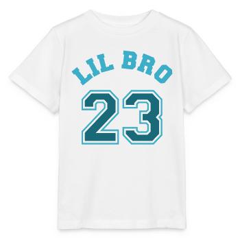 Lil Bro 2023 Little Brother Baby Birth Boy - Stanley/Stella MINI CREATOR Kids’ T-Shirt - white - Front - Maike (125cm)