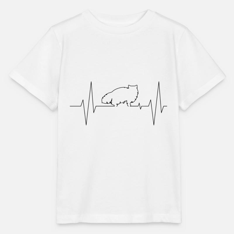 Katze - Stanley/Stella Kinder T-Shirt MINI CREATOR  - Weiß