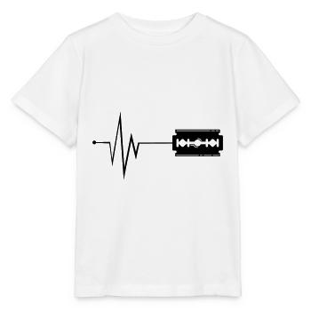 Impulsion de lame de rasoir - T-shirt bio MINI CREATOR Stanley/Stella Enfant - blanc - Devant - Maike (125cm)