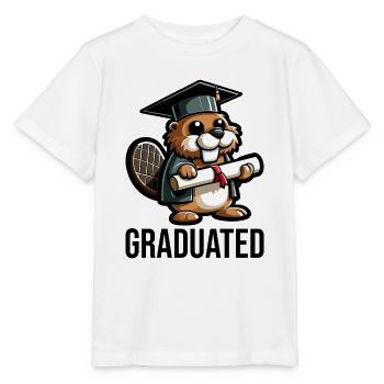Diplôme d’études supérieures Diplômé - T-shirt bio MINI CREATOR Stanley/Stella Enfant - blanc - Devant - Maike (125cm)
