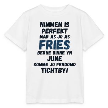 Gift idea for Frisians born in June - Stanley/Stella MINI CREATOR Kids’ T-Shirt - white - Front - Maike (125cm)