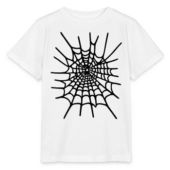 Spinnennetz Halloween - Stanley/Stella Kinder T-Shirt MINI CREATOR  - Weiß - Vorne - Maike (125cm)