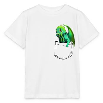 pocket cthulhu - Stanley/Stella MINI CREATOR Kids’ T-Shirt - white - Front - Maike (125cm)
