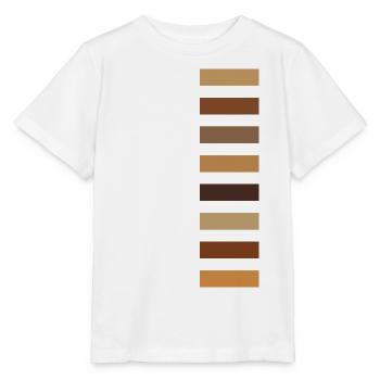 Shades of brown - Stanley/Stella MINI CREATOR Kids’ T-Shirt - white - Front - Maike (125cm)