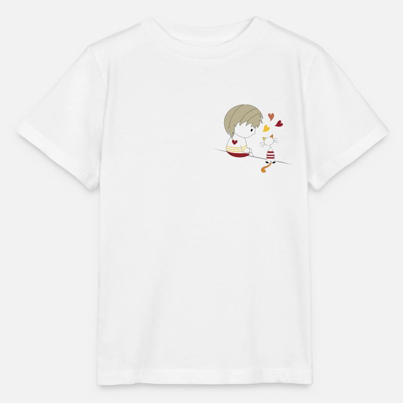Loris & Sissi sitzendes Herz - Stanley/Stella Kinder T-Shirt MINI CREATOR - Weiß