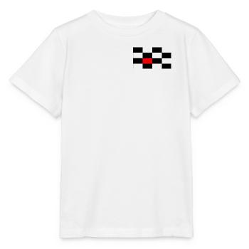 Schwarz-weiss Karo mit rotem Akzent - Stanley/Stella Kinder T-Shirt MINI CREATOR  - Weiß - Vorne - Maike (125cm)