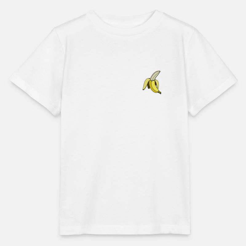 Banane / Frucht - Stanley/Stella Kinder T-Shirt MINI CREATOR  - Weiß