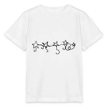 symbole de chaîne de ligne connectée étoiles - T-shirt bio MINI CREATOR Stanley/Stella Enfant - blanc - Devant - Maike (125cm)