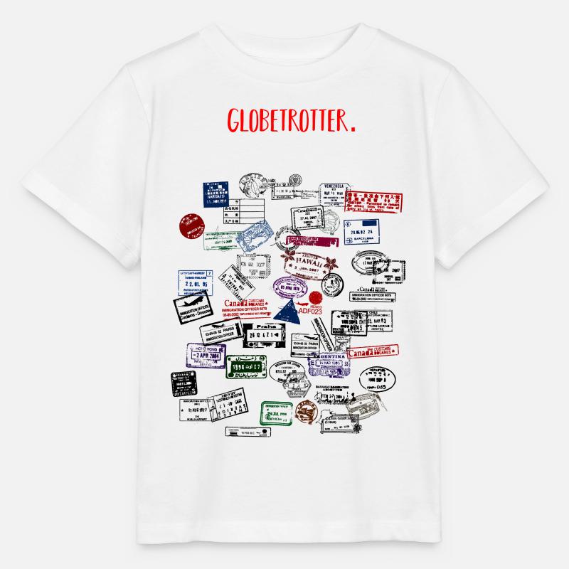 Globetrotter - Stanley/Stella MINI CREATOR Kids’ T-Shirt - white