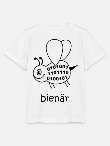 binär, binäres system, Biene, bienär, binary - Stanley/Stella Kinder T-Shirt MINI CREATOR - Weiß