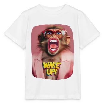 Wake up call - Stanley/Stella MINI CREATOR Kids’ T-Shirt - white - Front - Maike (125cm)