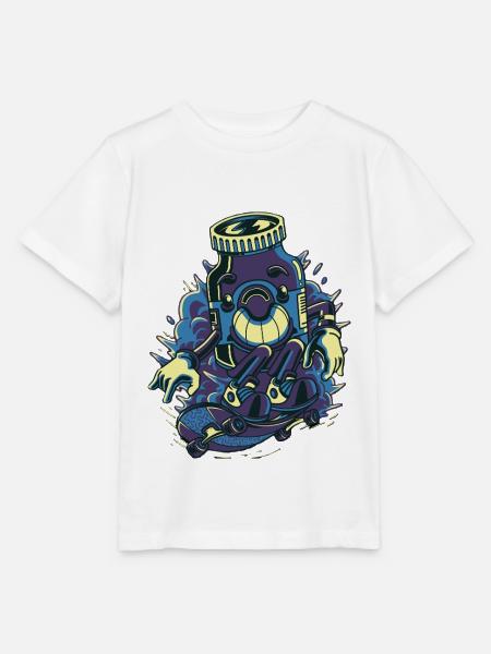 Skate-Energie - Stanley/Stella Kinder T-Shirt MINI CREATOR  - Weiß