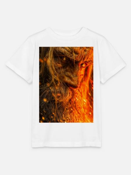 Feuriges Glutkrieger-Porträt - Stanley/Stella Kinder T-Shirt MINI CREATOR  - Weiß