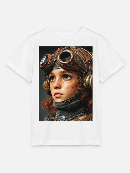 Brille Gaze Steampunk Scout - Stanley/Stella Kinder T-Shirt MINI CREATOR - Weiß