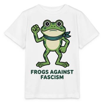 Grenouille contre le fascisme - T-shirt bio MINI CREATOR Stanley/Stella Enfant - blanc - Devant - Maike (125cm)