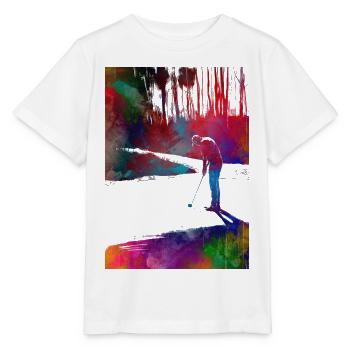 Golfspieler #golf - Stanley/Stella Kinder T-Shirt MINI CREATOR  - Weiß - Vorne - Maike (125cm)