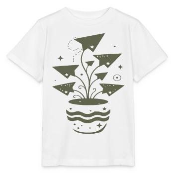 Magische Wachstumspflanze Explosiv - Stanley/Stella Kinder T-Shirt MINI CREATOR  - Weiß - Vorne - Maike (125cm)