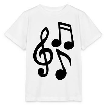 Musiknoten - Stanley/Stella Kinder T-Shirt MINI CREATOR  - Weiß - Vorne - Maike (125cm)