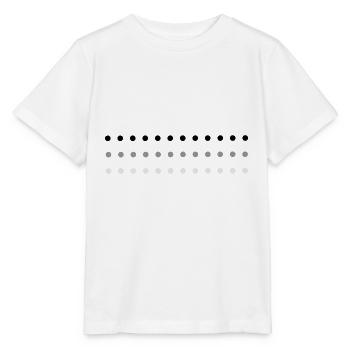punkte dunkel hell formen kreise - Stanley/Stella Kinder T-Shirt MINI CREATOR  - Weiß - Vorne - Maike (125cm)
