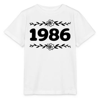 1986 Vintage 1986 Retro 1986 Anniversary 1986 - Stanley/Stella MINI CREATOR Kids’ T-Shirt - white - Front - Maike (125cm)