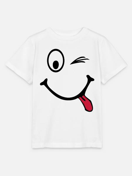 smiley - Stanley/Stella Kinder T-Shirt MINI CREATOR  - Weiß