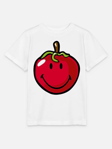 Smiley Tomato - Stanley/Stella Kinder T-Shirt MINI CREATOR - Weiß