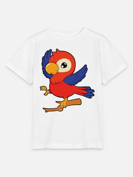 Papagei - Stanley/Stella Kinder T-Shirt MINI CREATOR - Weiß