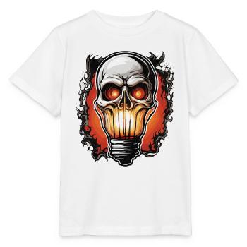 Bulb / Bulb / Brightness / Light - Stanley/Stella MINI CREATOR Kids’ T-Shirt - white - Front - Maike (125cm)