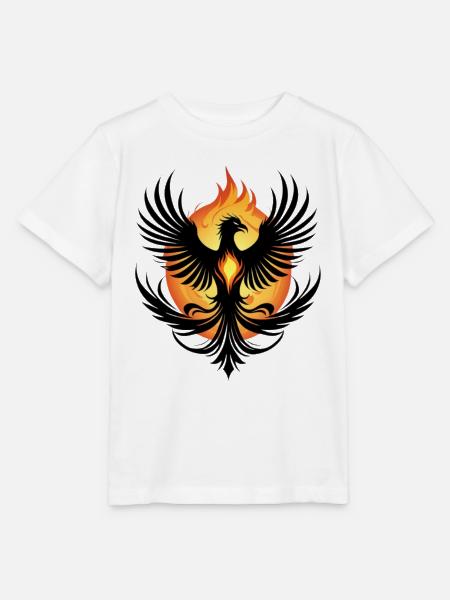 Feuriger Phönix - Stanley/Stella Kinder T-Shirt MINI CREATOR  - Weiß