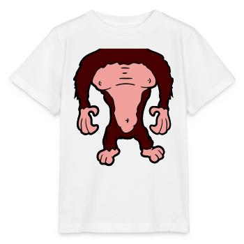 Funny Gorilla Body Headless Halloween Costume - Stanley/Stella MINI CREATOR Kids’ T-Shirt - white - Front - Maike (125cm)