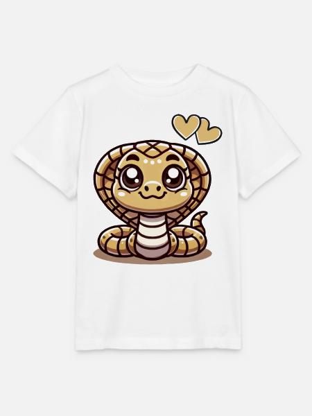 Kobra Schlange Comic - Stanley/Stella Kinder T-Shirt MINI CREATOR  - Weiß