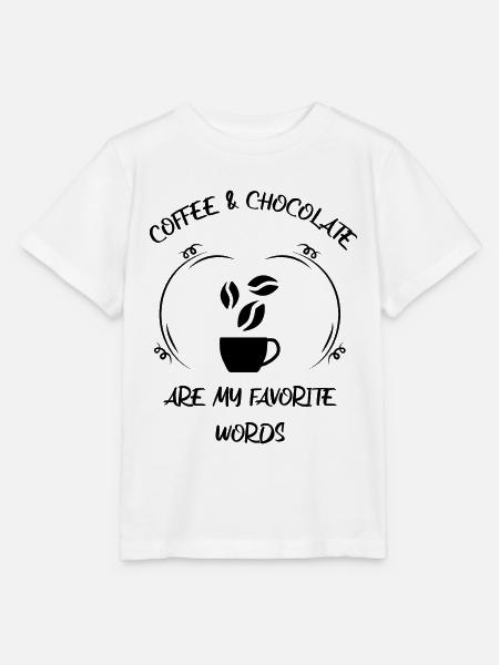 Kaffee Espresso Käffchen & Schokolade - Stanley/Stella Kinder T-Shirt MINI CREATOR  - Weiß