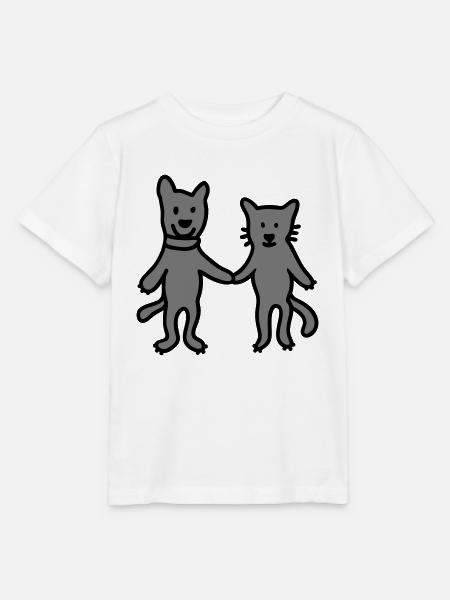 Hund - Katze - Freunde - Stanley/Stella Kinder T-Shirt MINI CREATOR - Weiß