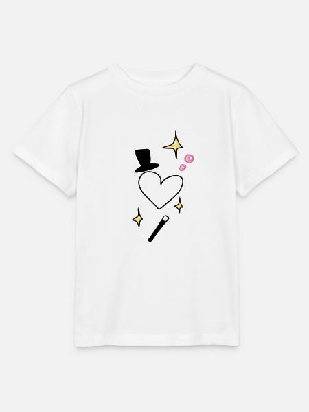 Zauberer herz - Stanley/Stella Kinder T-Shirt MINI CREATOR - Weiß