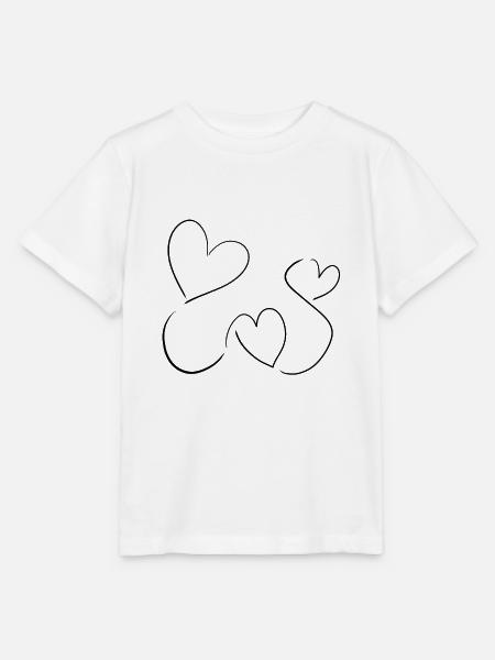 herz liebe - Stanley/Stella Kinder T-Shirt MINI CREATOR - Weiß