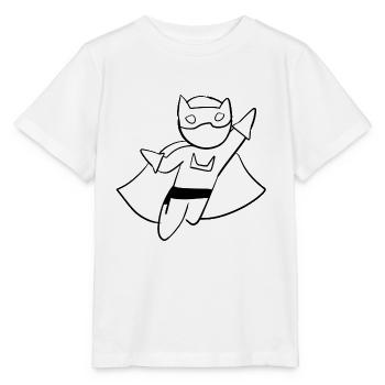 héros super-héros méchant adversaire méchant - T-shirt bio MINI CREATOR Stanley/Stella Enfant - blanc - Devant - Maike (125cm)