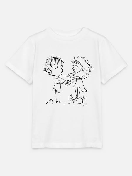 pärchen liebespaar liebe junge mädchen - Stanley/Stella Kinder T-Shirt MINI CREATOR - Weiß