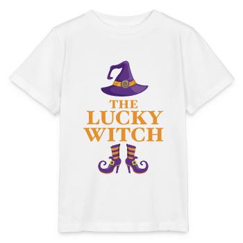 La sorcière chanceuse - T-shirt bio MINI CREATOR Stanley/Stella Enfant - blanc - Devant - Maike (125cm)