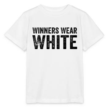 Winners Wear White Team Spirit Game Competition - Stanley/Stella MINI CREATOR Kids’ T-Shirt - white - Front - Maike (125cm)