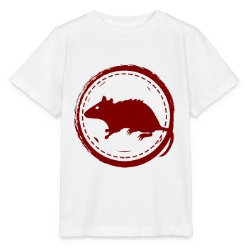 Rat - Rongeur - T-shirt bio MINI CREATOR Stanley/Stella Enfant - blanc - Devant - Maike (125cm)