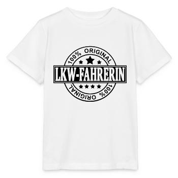 LKW fahrerin - Stanley/Stella Kinder T-Shirt MINI CREATOR  - Weiß - Vorne - Maike (125cm)