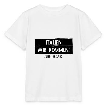 Auswandern nach Italien Urlaub Reise coole Sprüche - Stanley/Stella Kinder T-Shirt MINI CREATOR  - Weiß - Vorne - Maike (125cm)