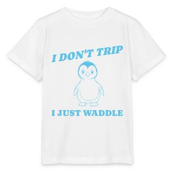 Je ne trébuche pas, je me dandine juste en cadeau - T-shirt bio MINI CREATOR Stanley/Stella Enfant - blanc - Devant - Maike (125cm)